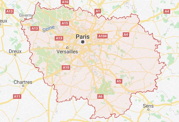 Carte Ile de France