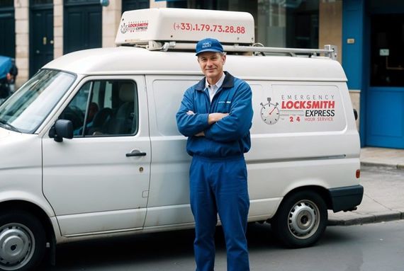 our locksmith van in Paris