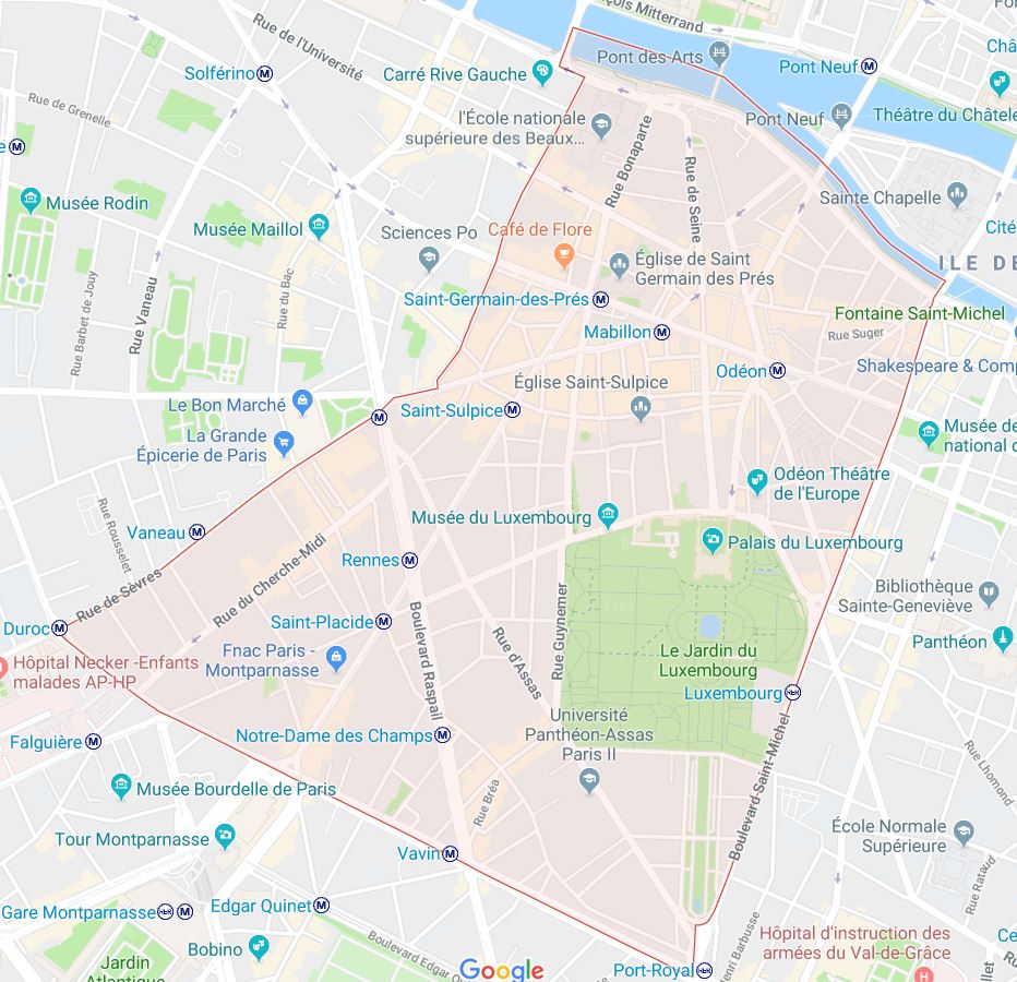 carte paris 6