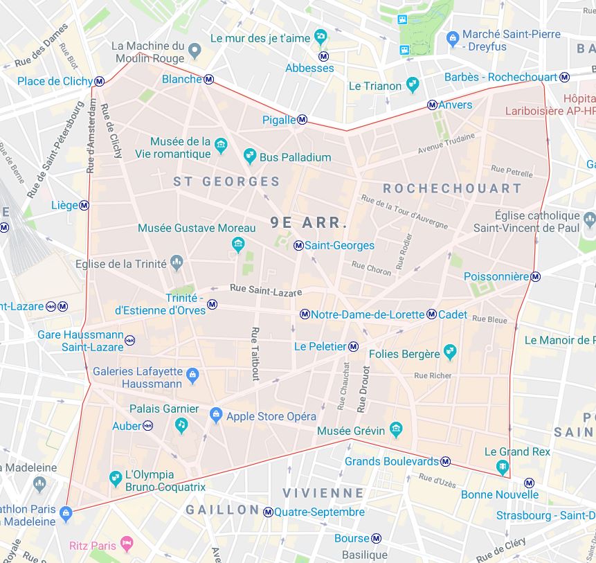 carte paris 9