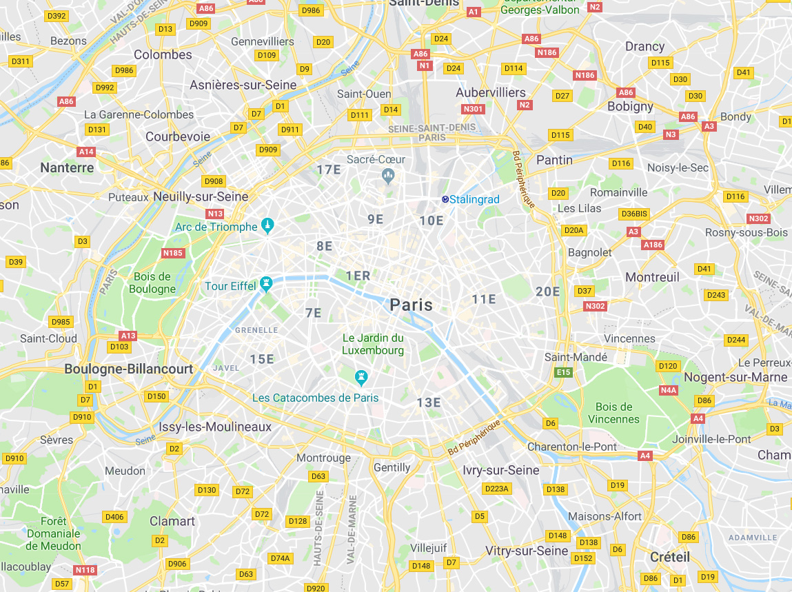 carte de paris